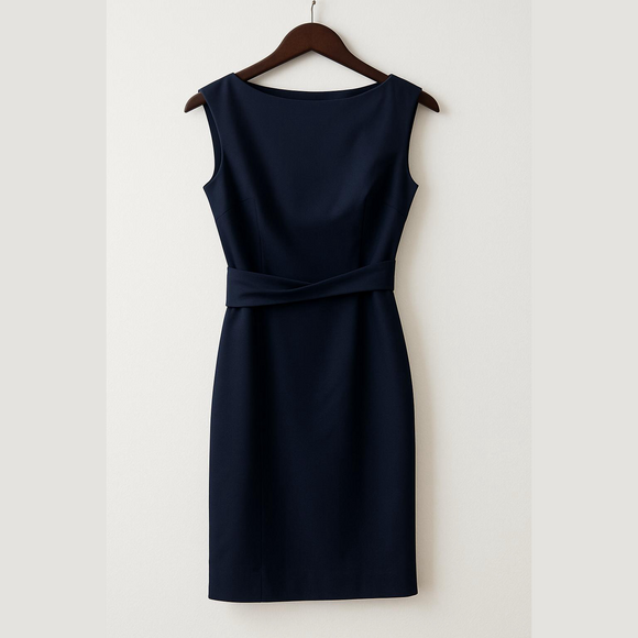 Diane Von Furstenberg Purple Sheath Midi Dress Bateau Neckline - Picture 2 of 2